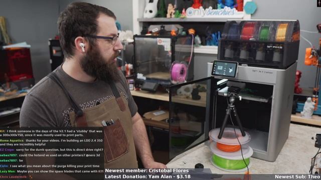 THE X-1 CARBON - LIVE AMS Multi Material Setup #3dprinting #3d