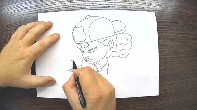 НОВАЯ ЛЕГА МЭГ! Как нарисовать нового бравлера Мэг Бравл Старс - Как нарисовать Мэг из Бравл Старс