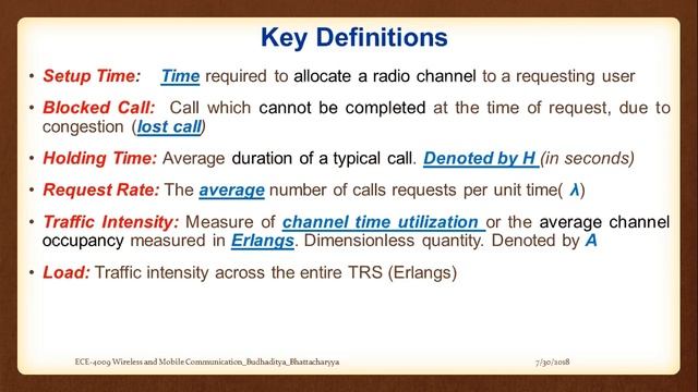 Lecture 09 : Microcell Zone concepts, Truncking theory, Erlang B смотреть онлайн