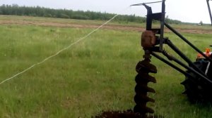 Самодельный бур для мини трактора