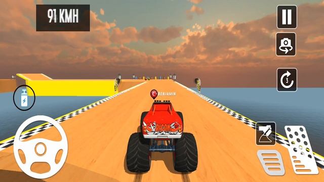 Monster Truck Racing Games: Mega Ramp Stunt Tracks - 4x4 Stunt Master - Best Android GamePlay 2021 смотреть онлайн