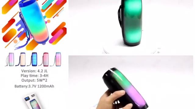 Jolypops TG157 Altavoz Bluetooth portátil IPX6 con LED смотреть онлайн