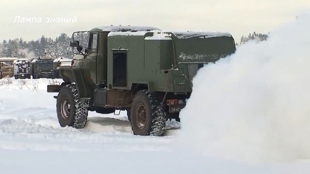 Постановка дымовой завесы машиной ТДА-2М России смотреть онлайн