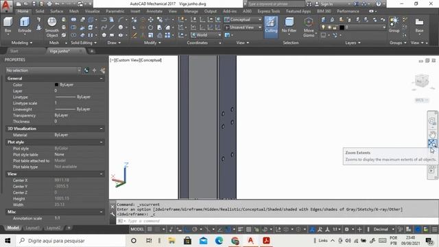 AutoCAD Tutorial for Beginners 3, Steel Structures - English Subtitle | Estruturas Metálicas смотреть онлайн