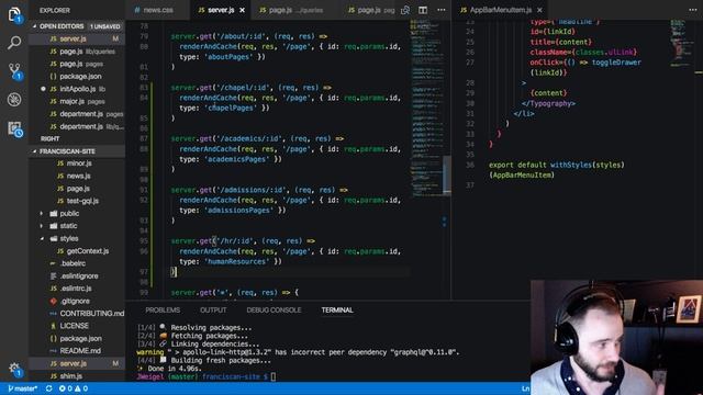 React Routing with NextJS and Express (P5D29) - Live Coding with Jesse смотреть онлайн