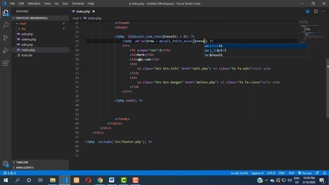 crud using php and mysql - read (Arabic) смотреть онлайн