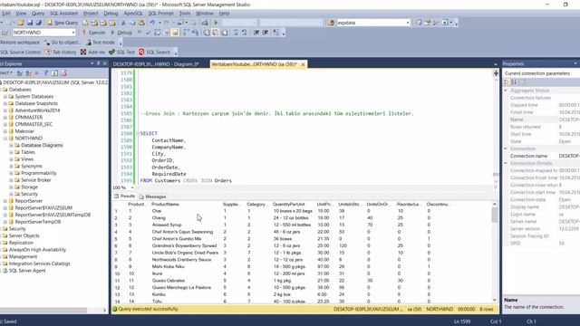 SQL Server'da Cross Join смотреть онлайн