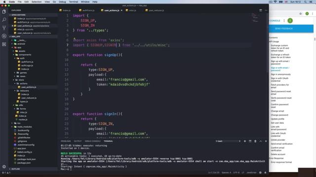14 Sign up the user || Build React Native complete app смотреть онлайн