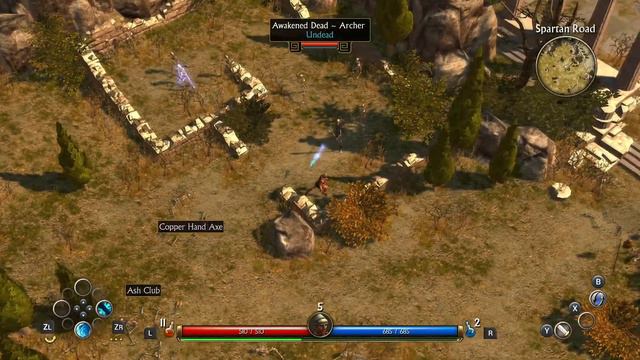 Titan Quest Nintendo Switch 30 minutes gameplay go to Sparta and Boss fight смотреть онлайн