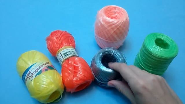 Обзор ПОЛИПРОПИЛЕНОВОЙ пряжи для вязания МОЧАЛОК. смотреть онлайн