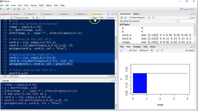 Uniform Distribution Tutorial using R Studio смотреть онлайн