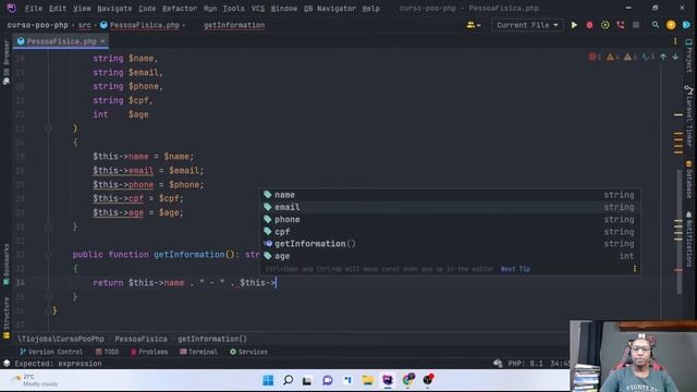 T03E06 - PROGRAMAÇÃO ORIENTADA A OBJETOS COM PHP | DIREFENÇA ENTRE THIS E SELF [CODEOGRAFIA] смотреть онлайн