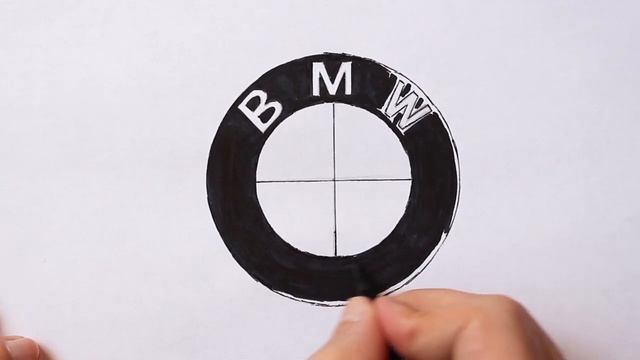 Как нарисовать значок BMW