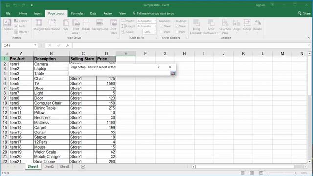 How to Repeat Rows at the Top during Printing in Excel 2016 смотреть онлайн