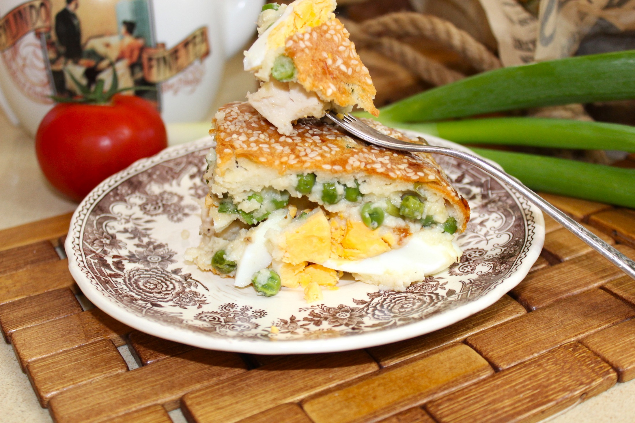 Пирог с курицей