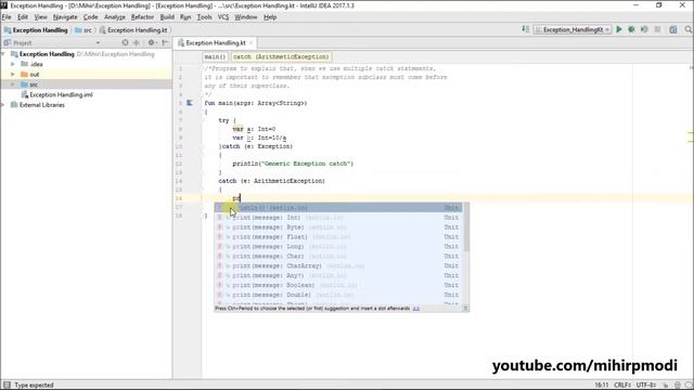 #186 Kotlin Tutorial | Must catch sub-class exception first смотреть онлайн