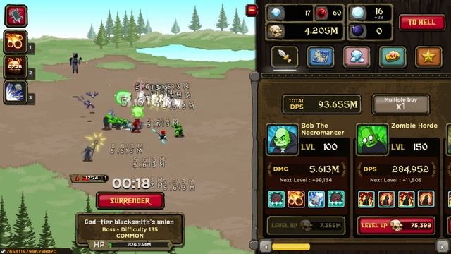 Zombidle #6 - Beating Level 140! смотреть онлайн
