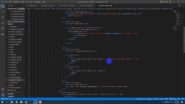 NodeJS & MySQL 2023 - Bài 15: Chỉnh sửa sản phẩm -upload ảnh смотреть онлайн