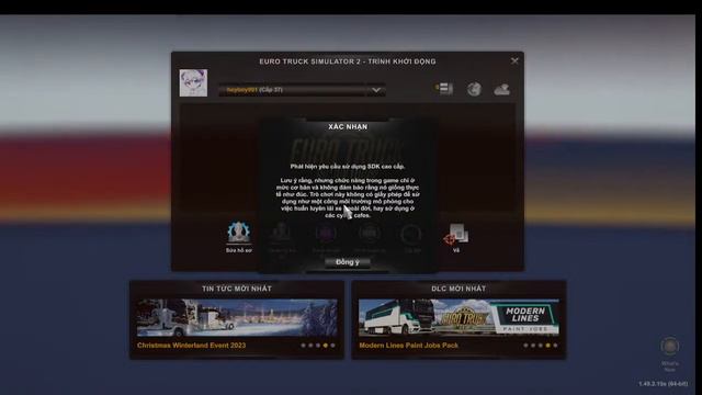 :Euro Truck Simulator 2 1.49 132 GTX 750TI team VTC FOXES/VNS/MCG BSod ProMods 2.68 or sim1 смотреть онлайн