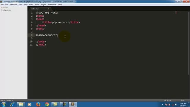 php in hindi part-4 php errors and organize files on root directory смотреть онлайн