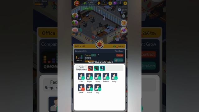 Idle Office Tycoon economic simulation game, Rent out offices, make money, expand your business смотреть онлайн