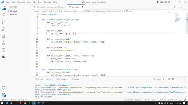 Python Arcade - Setting up "Views" for screens such as Instructions, game-over etc смотреть онлайн