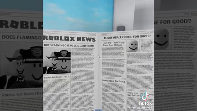 roblox newspaper meme смотреть онлайн