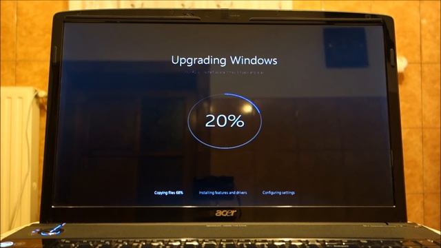 Windows 10 on Acer Aspire 8930G - full upgrade process from Windows 8.1 смотреть онлайн