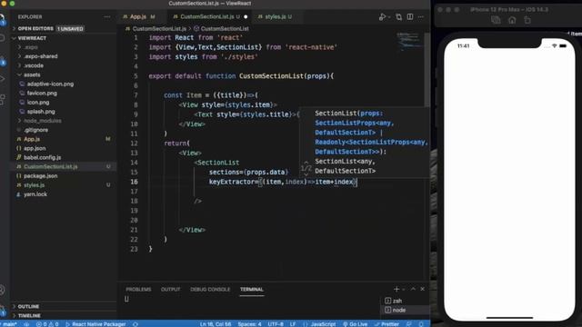 React Native Tutorial 30 - React Native SectionList | Custom section style in sectionList смотреть онлайн
