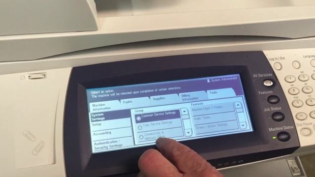 Access network settings Workcentre 5230 5225 5222 5322 5325 5330 TCP/IP printer via dhcp mode смотреть онлайн