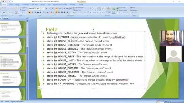 Advanced Java 4th Sem||20/05/21||Unit-1|| Mouse events|| Class 6