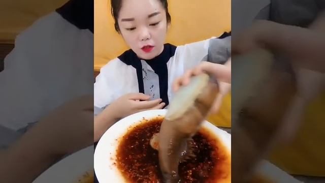 Chinese Girl Eat Geoducks Delicious Seafood #17 | Seafood Mukbang Eating Show