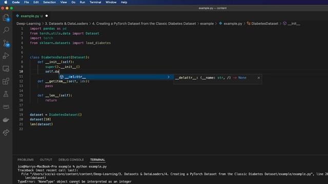 Creating a PyTorch Dataset from the Classic Diabetes Dataset смотреть онлайн
