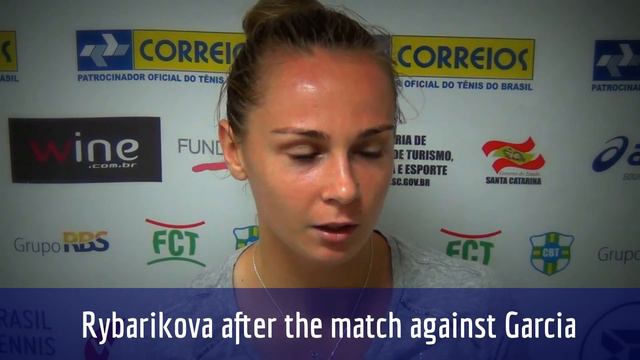 Rybarikova after winning the match against Garcia Vidagany 64 36 64 - (ENG) смотреть онлайн