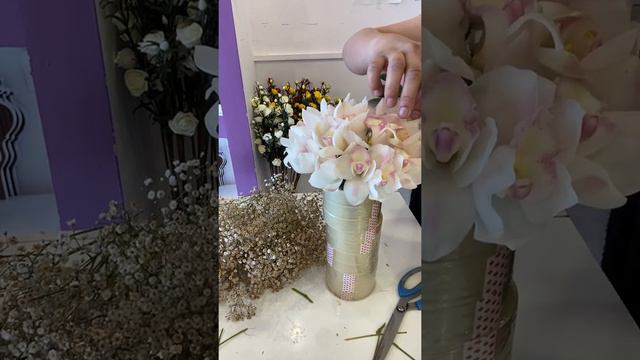 Cymbidium white bridal bouquet смотреть онлайн