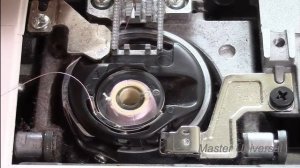 Как выставить установочный палец. Заход челнока. Видео № 185.