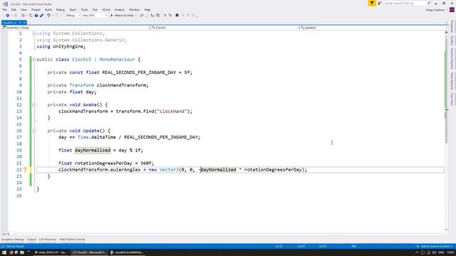 How to make a Clock in the UI (Unity Tutorial) смотреть онлайн