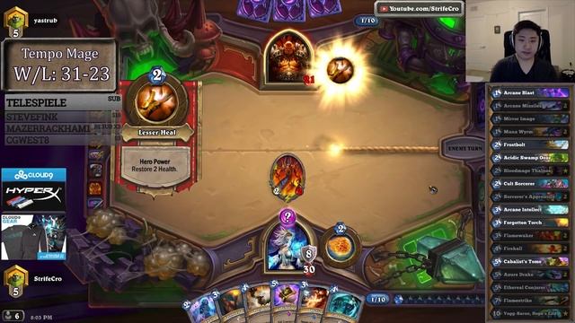 Hearthstone Tempo Mage S27 #5: Tome Infinite and Beyond смотреть онлайн