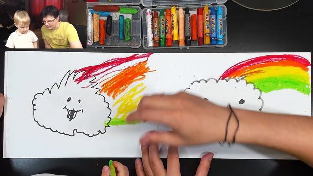 Рисуем РАДУГУ и ОБЛАКО с Павликом смотреть онлайн