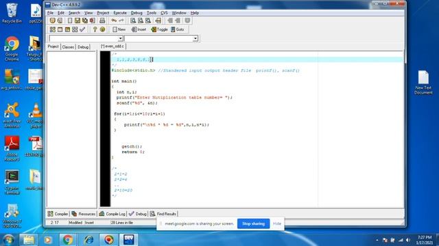 C loops_examples session 2 | Multiplication Table | Fibonacci Sequence смотреть онлайн