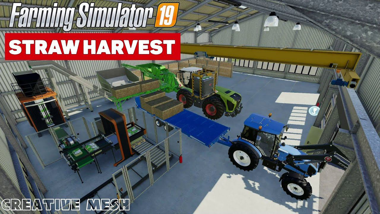 Farming Simulator 19 Addon Straw Harvest - Польза от соломы #Посмотрим смотреть онлайн