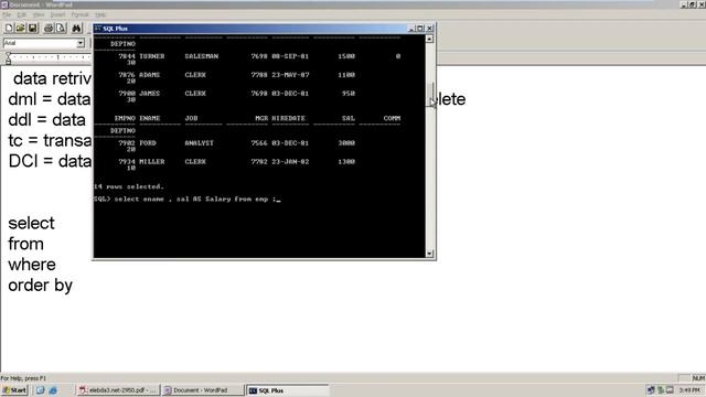 Lesson NO - 2 SQL Oracle Developer смотреть онлайн