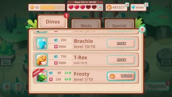 Dino Bash #14 Unlock NEW Dino Frosty