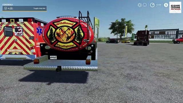 Farming Simulator 19 Mod Review #90 Case Skidsteer, Fire Trucks, Trailers, House & More! смотреть онлайн