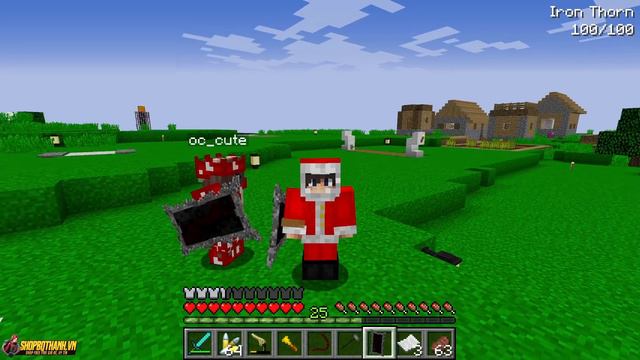 Quỷ Giáng Sinh Krampus Tấn Công Nhà Được Bảo Vệ Bởi bqThanh và Ốc Trong Minecraft смотреть онлайн