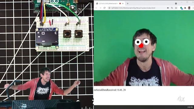 FlappyNose: Flappy Bird with ml5 PoseNet, Arduino, and Web Serial смотреть онлайн