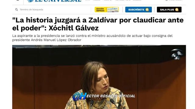 "Zaldívar claudicó ante el poder y será juzgado": Xóchitl Gálvez #PAN смотреть онлайн