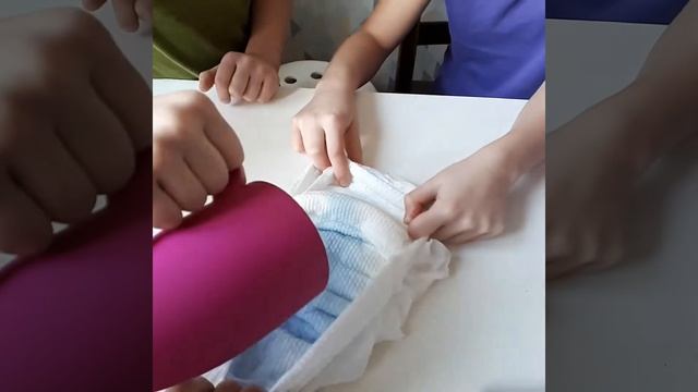 тестирование подгузников #huggies #mitomi #pampers смотреть онлайн