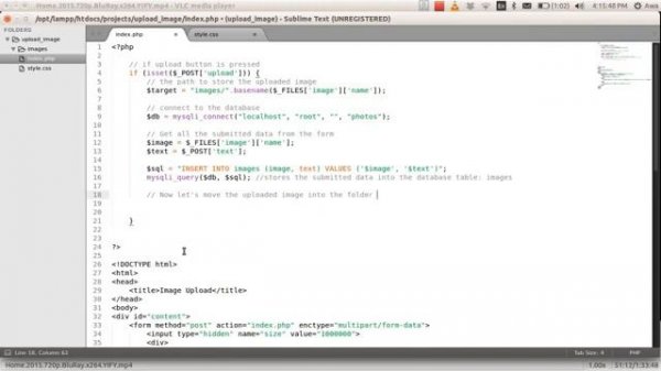 How to upload image to MySQL database and display it using php  360 X 640