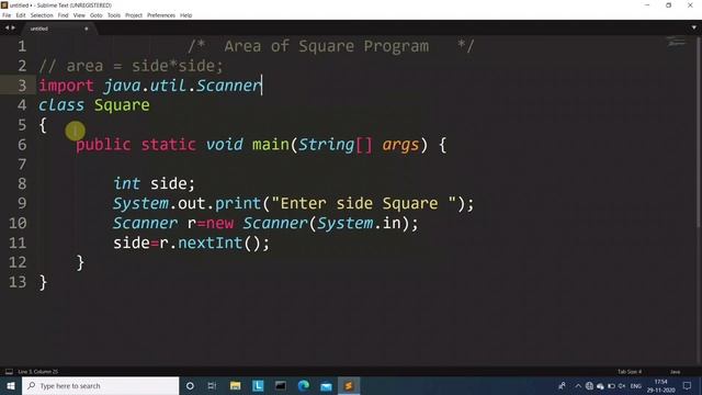 Java program to Calculate Area of Square | Learn Coding смотреть онлайн